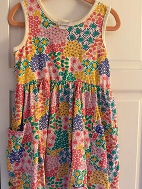 Hanna Andersson Floral Tank Dress in Pink, Yellow, Green, Blue, Purple